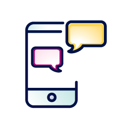 mobile chat icon